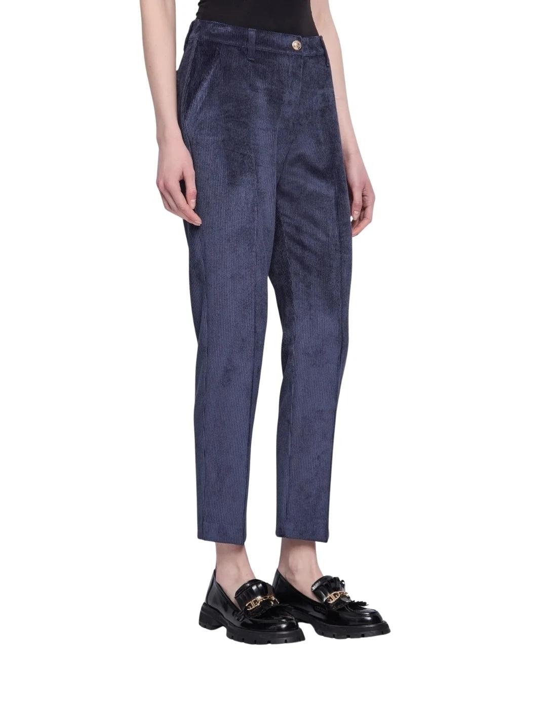 Gaudi Pantalón de cintura alta Azul