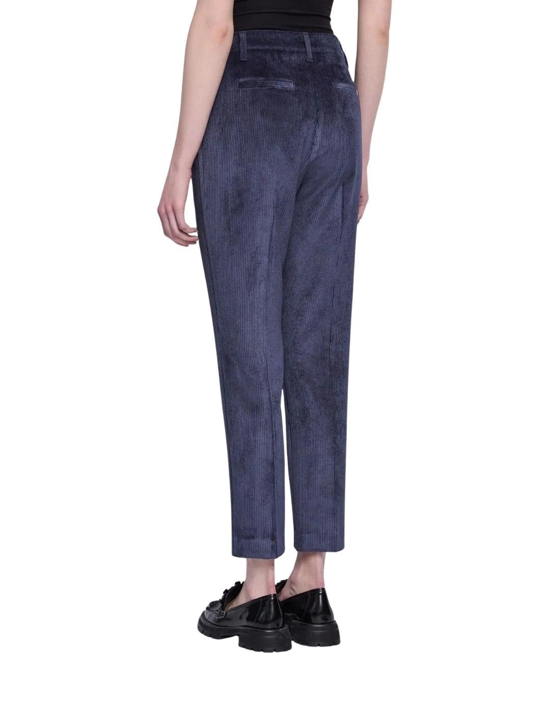 Gaudi Pantalón de cintura alta Azul