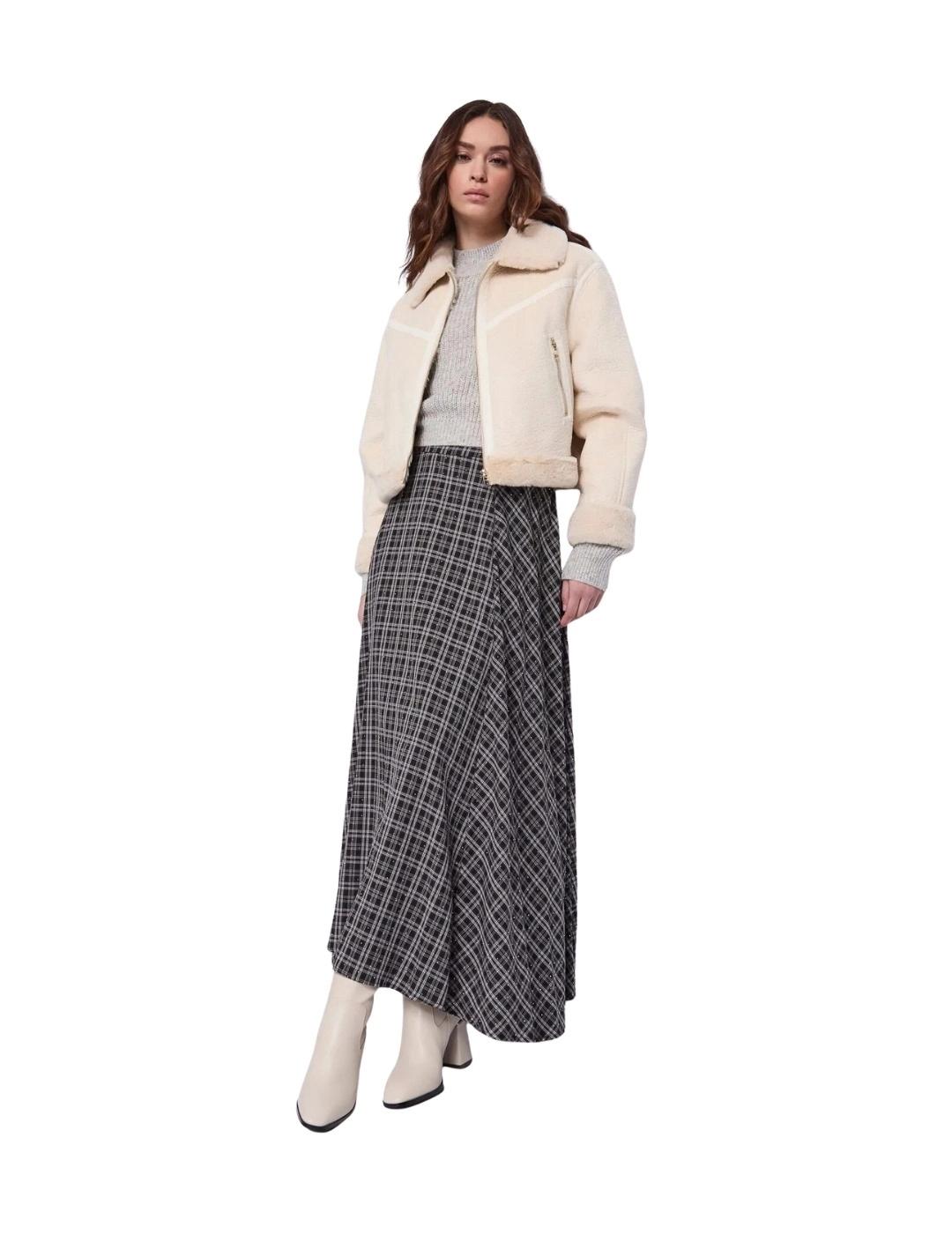 Gaudi Chaqueta corta de ante Crema