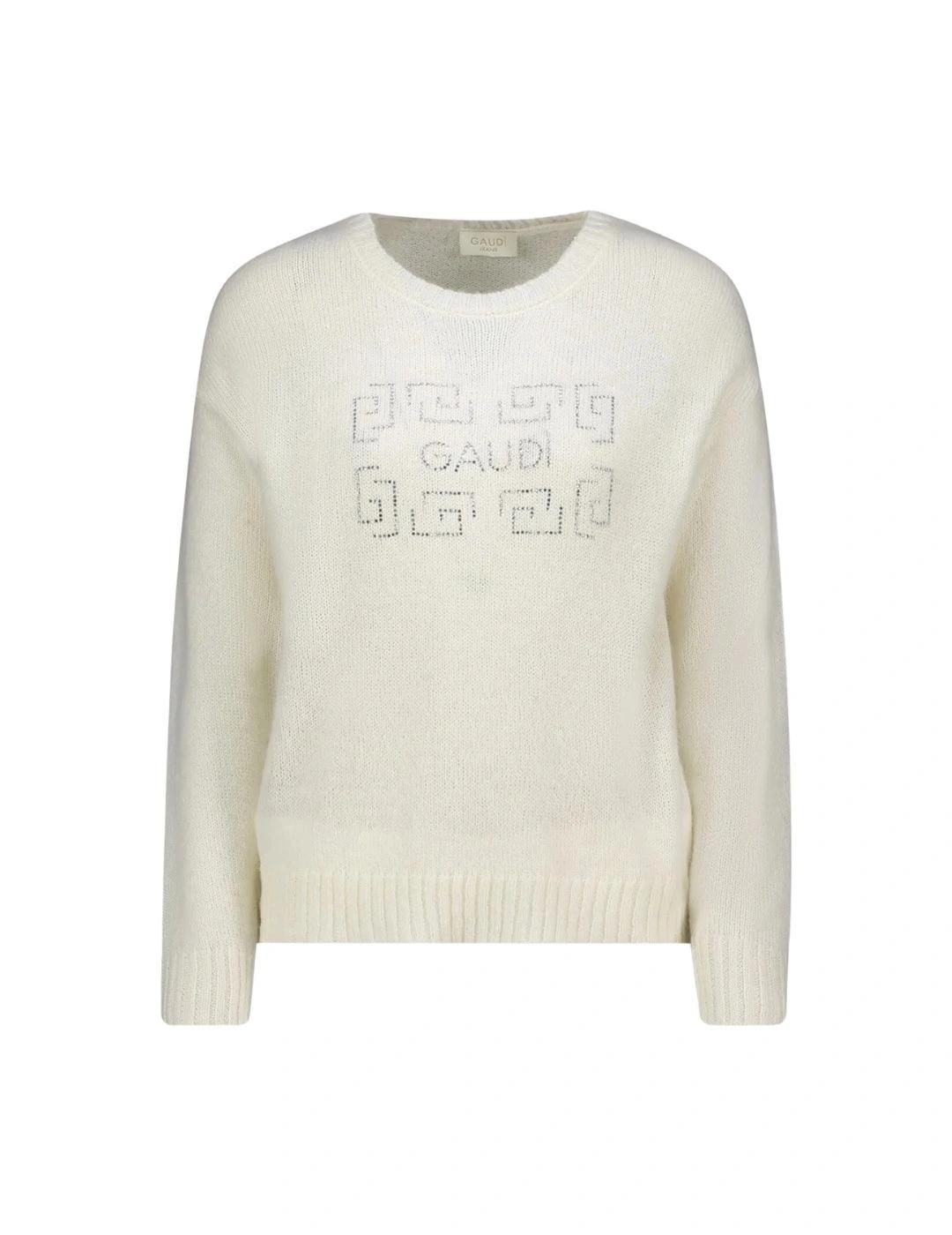 Gaudi Jersey con pedrería Negro