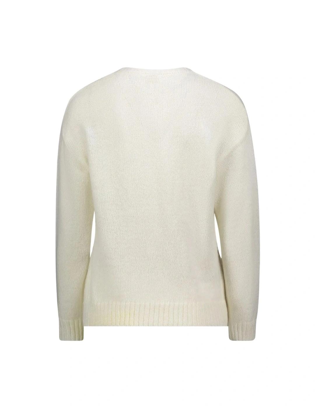 Gaudi Jersey con pedrería Blanco