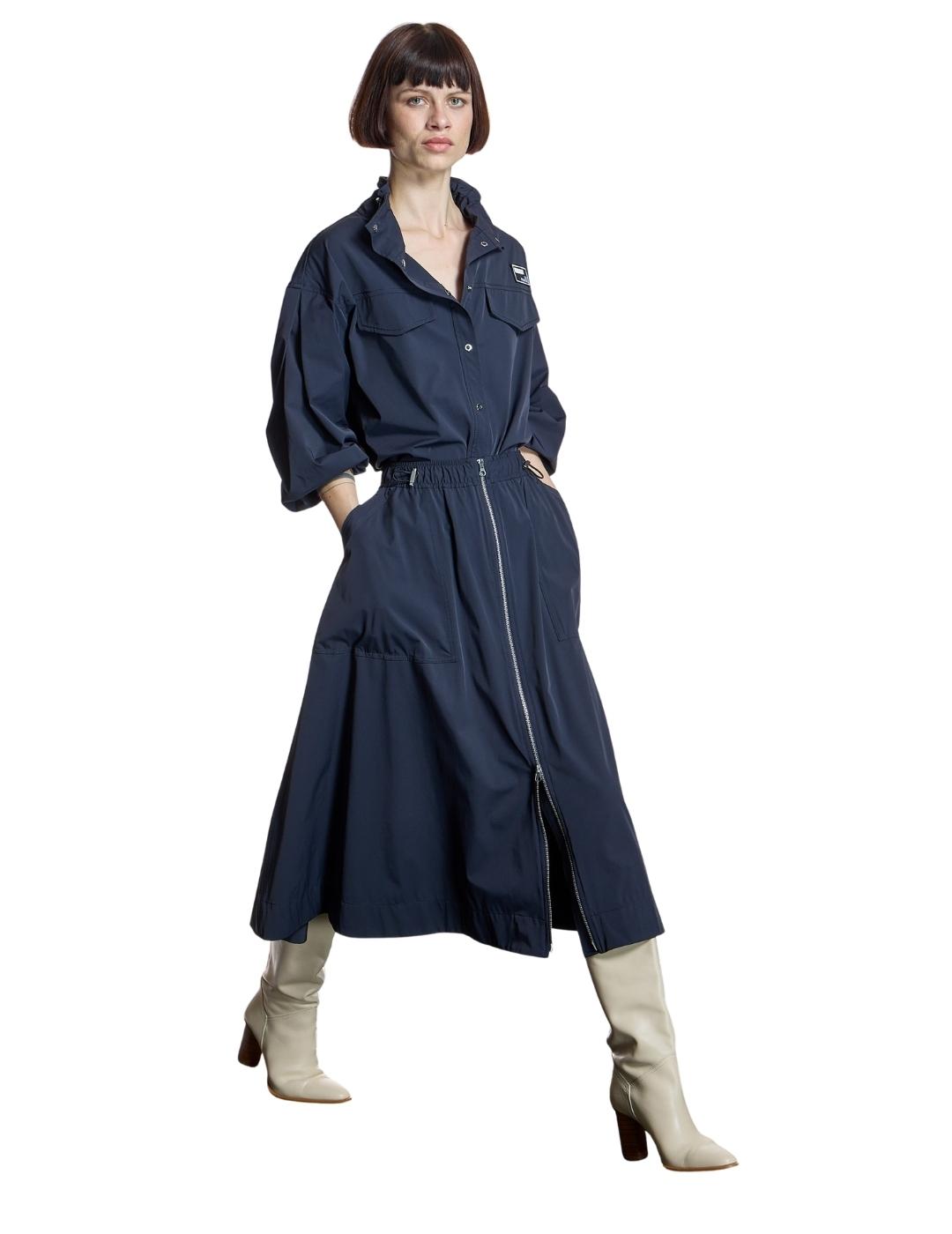 Alba Conde Falda Técnica Azul marino