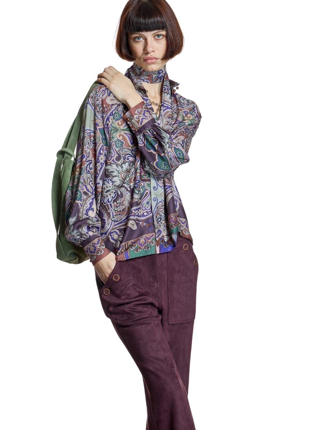 Alba Conde Blusa Estampada Cachemir