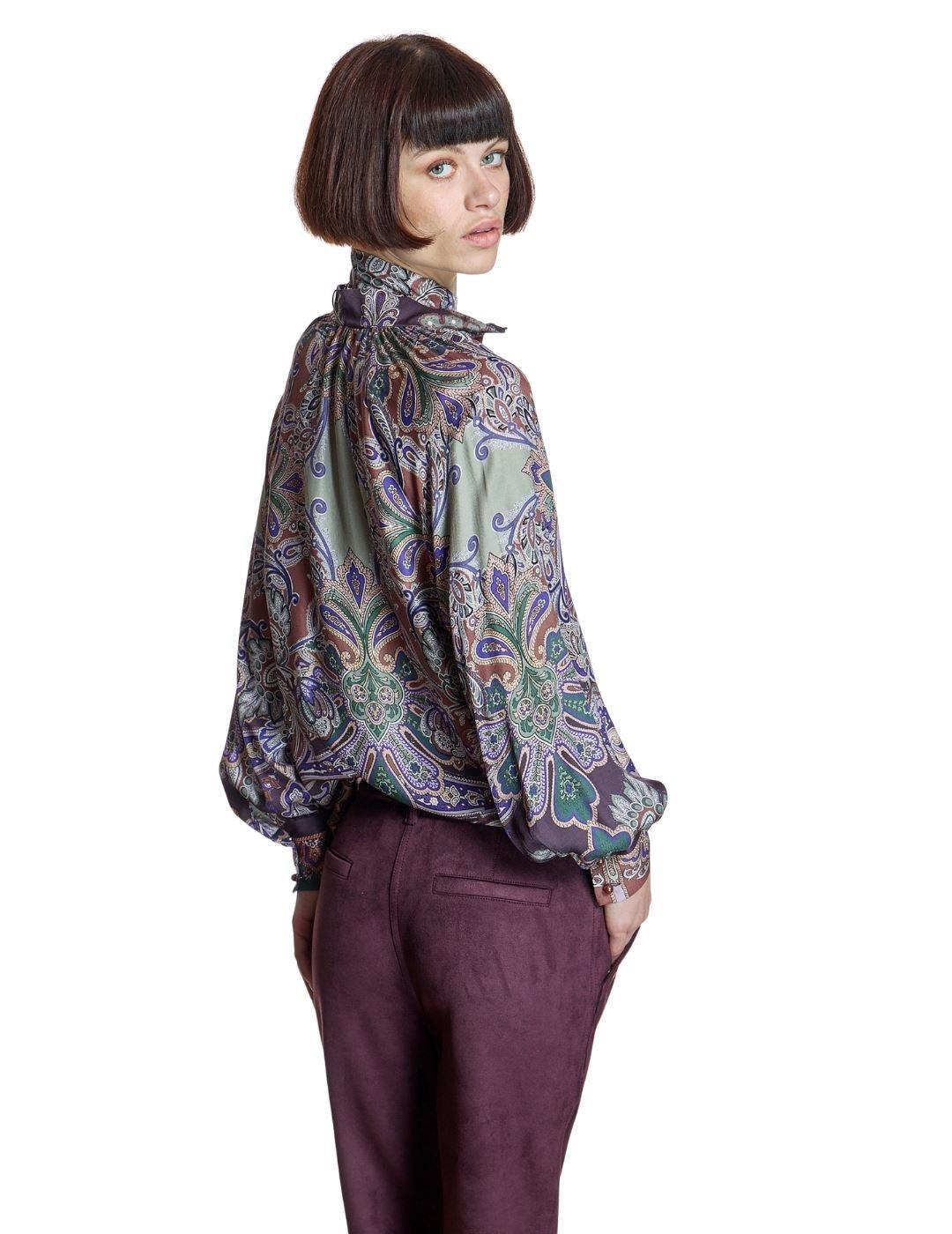 Alba Conde Blusa Estampada Cachemir