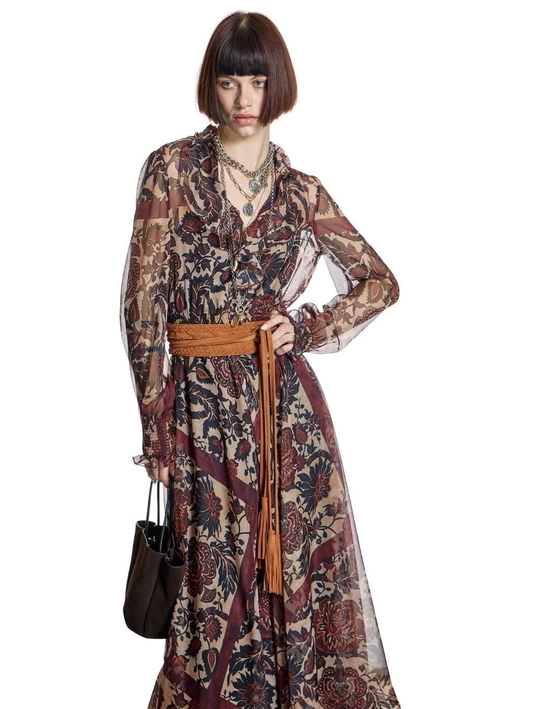 Alba Conde Vestido Boho Chic estampado floral