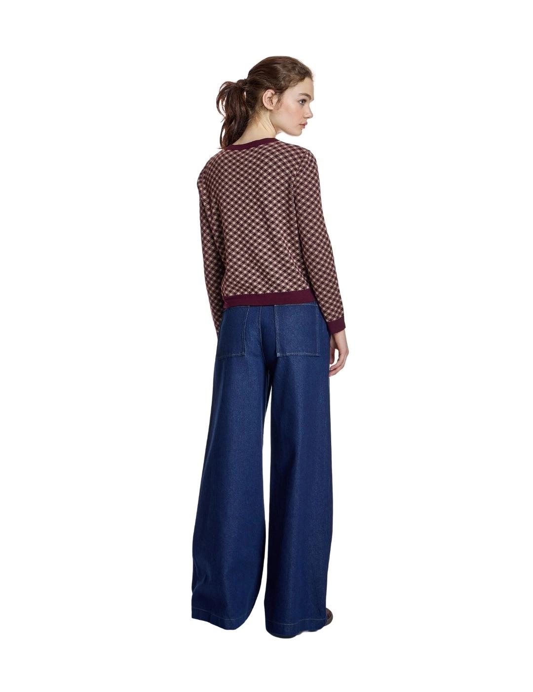 Alba Conde Chaqueta de punto Burdeos