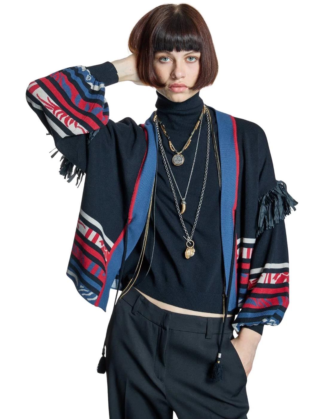 Alba Conde Pantalón Negro de corte recto