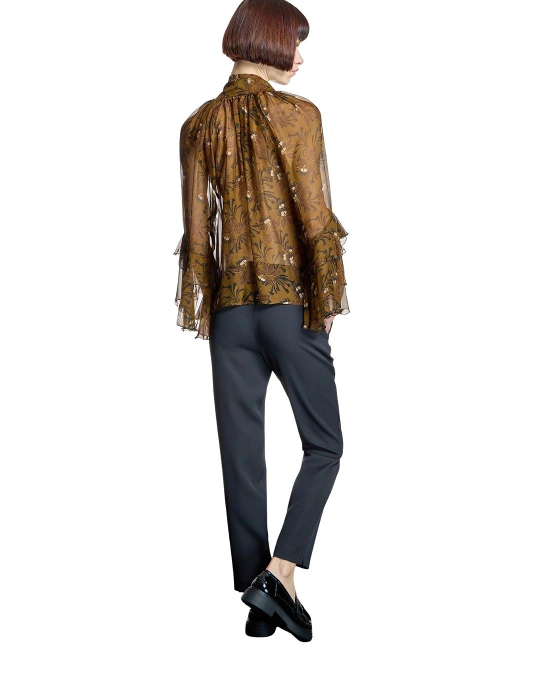 Alba Conde Pantalón Negro Tiro medio