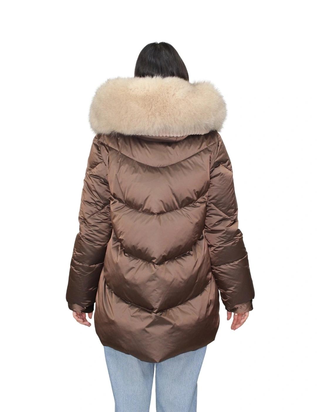 Flo&Clo Parka Marrón corta con capucha