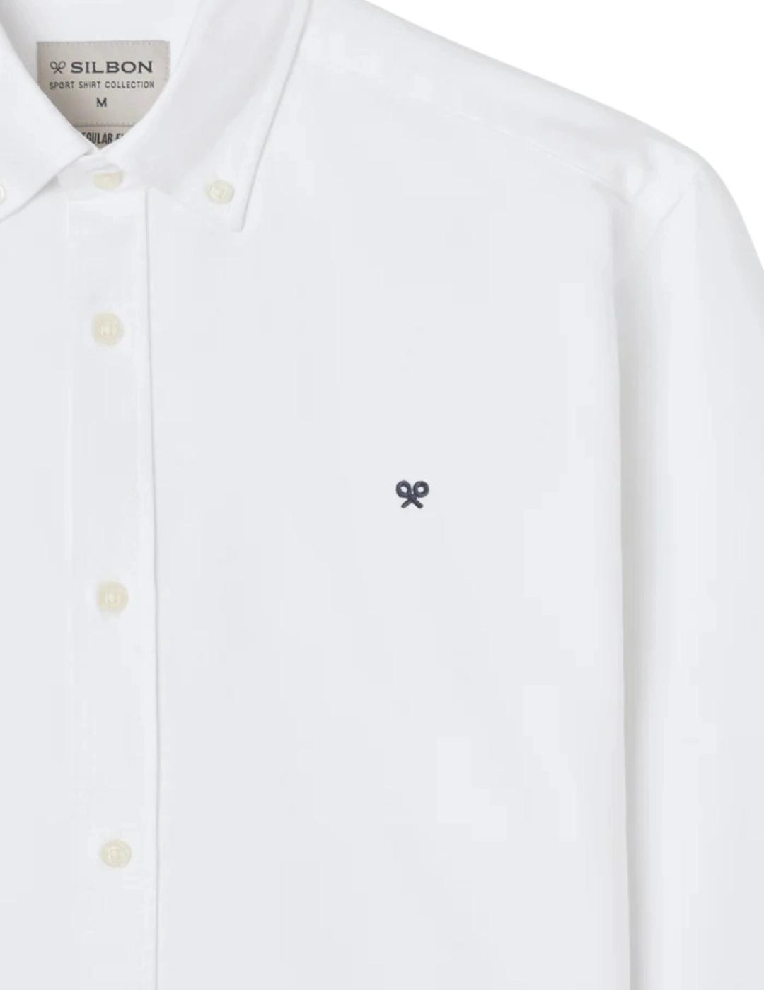 Silbon Camisa Sport Oxford Regular Fit Blanca