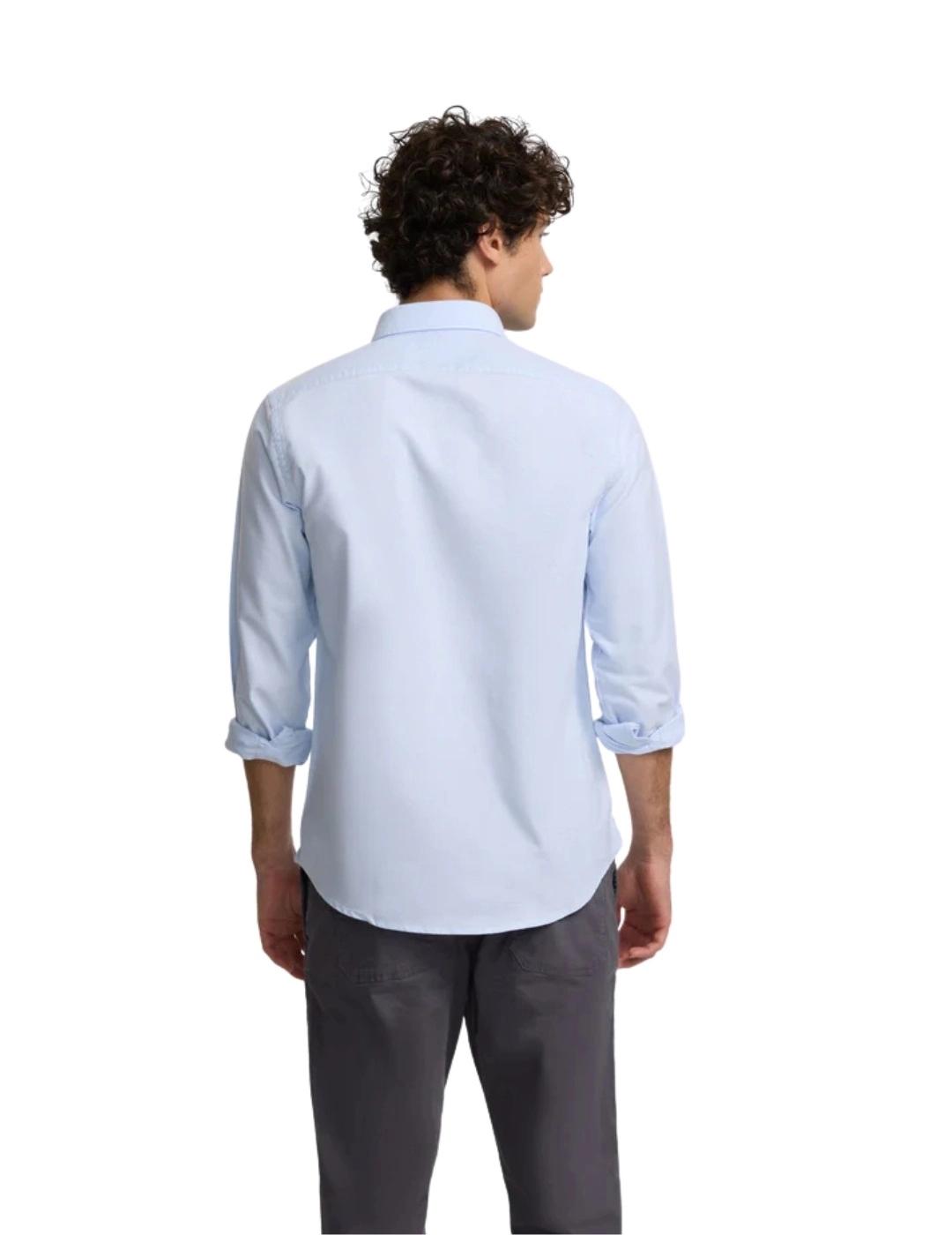 Silbon Camisa Sport Oxford Regular Fit Celeste