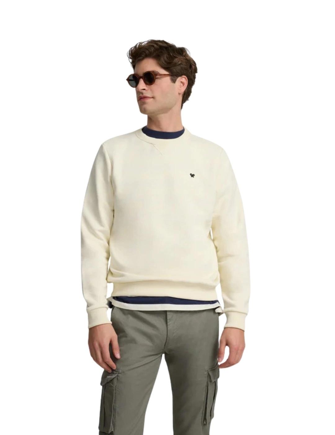 Silbon Sudadera Minilogo Crema