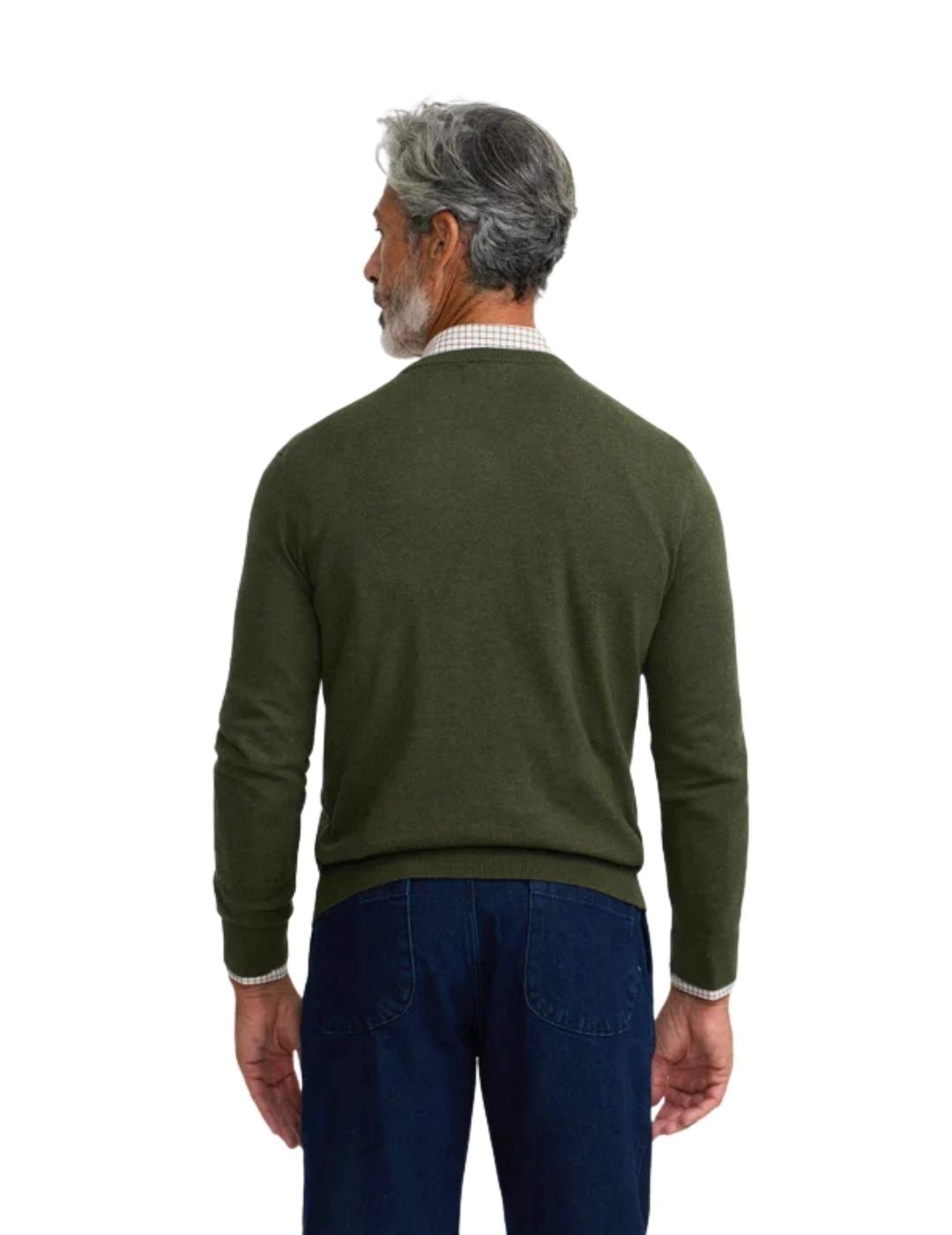 Silbon Jersey Classic Cuello Pico Verde