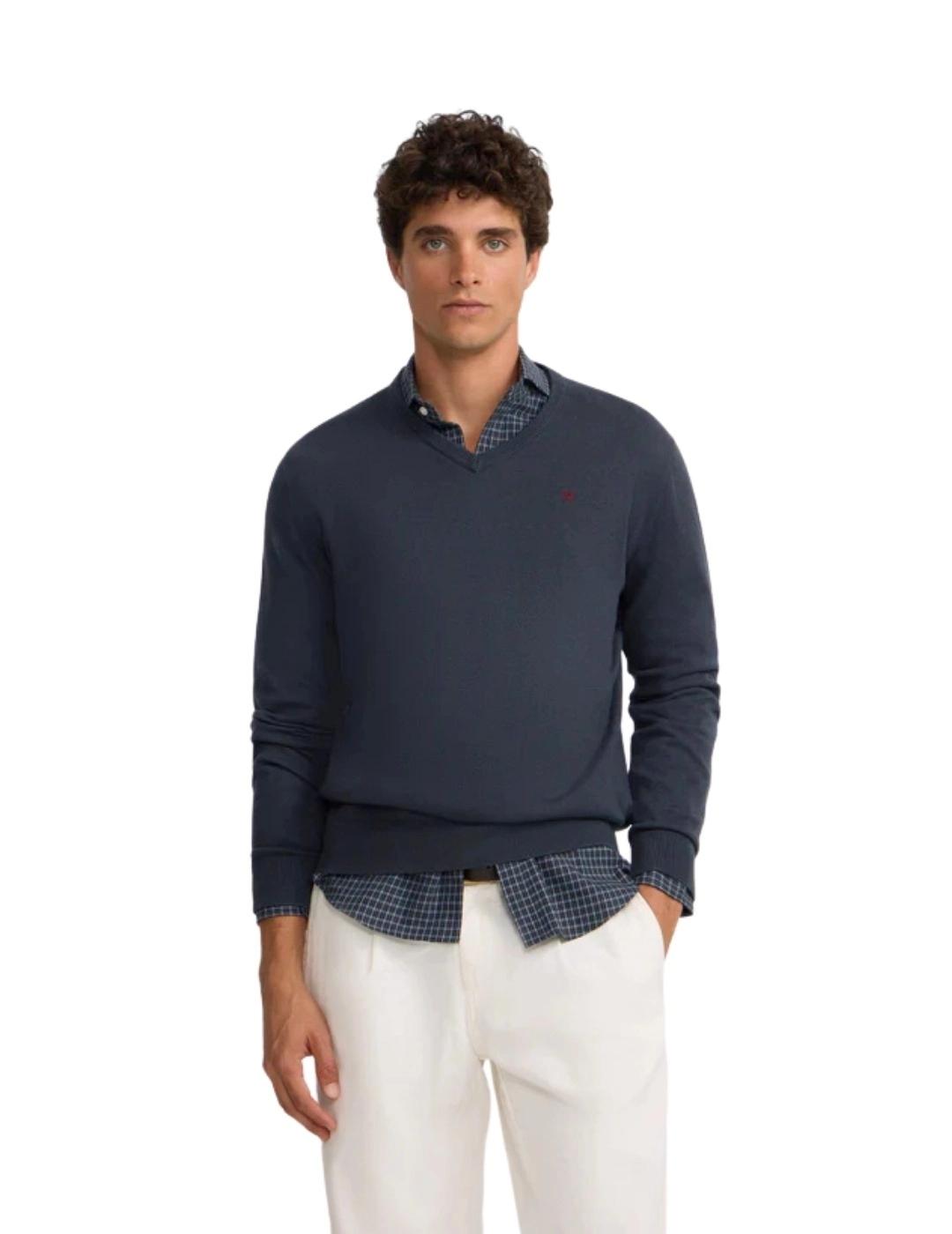 Silbon Jersey Classic Cuello Redondo Verde Claro