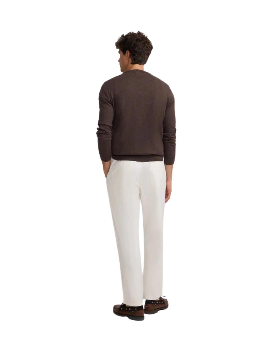 Silbon Jersey Classic Cuello Redondo Marrón