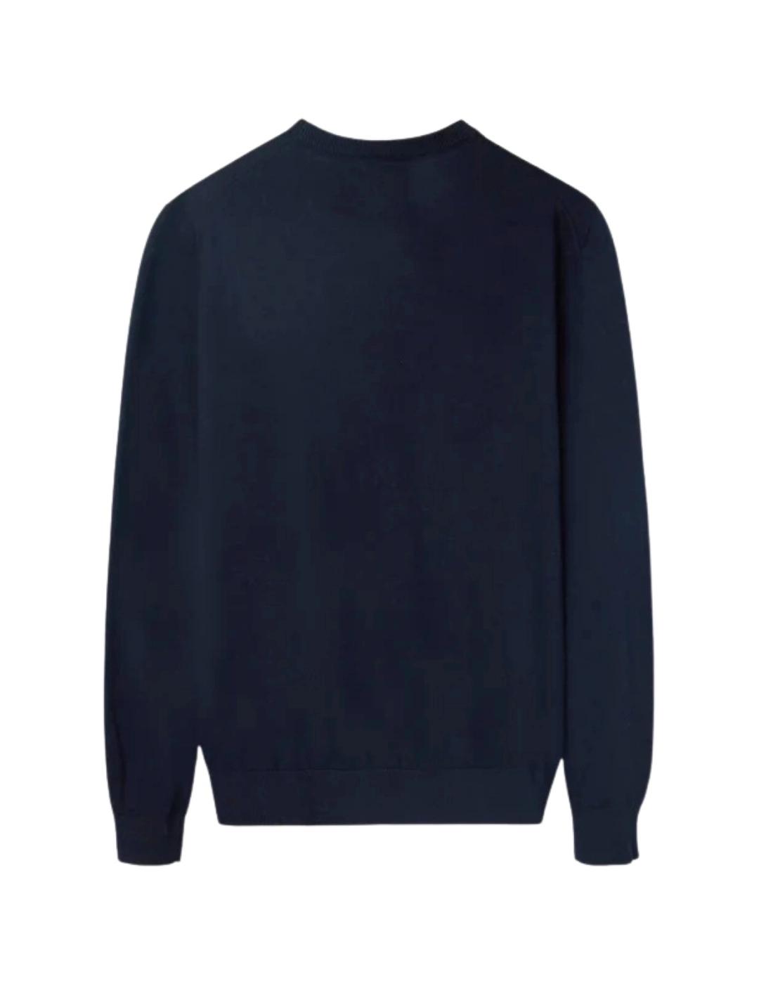 Silbon Jersey Classic Cuello Redondo Azul Marino