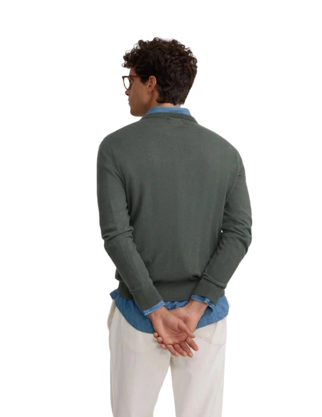 Silbon Jersey Classic Cuello Redondo Verde Claro