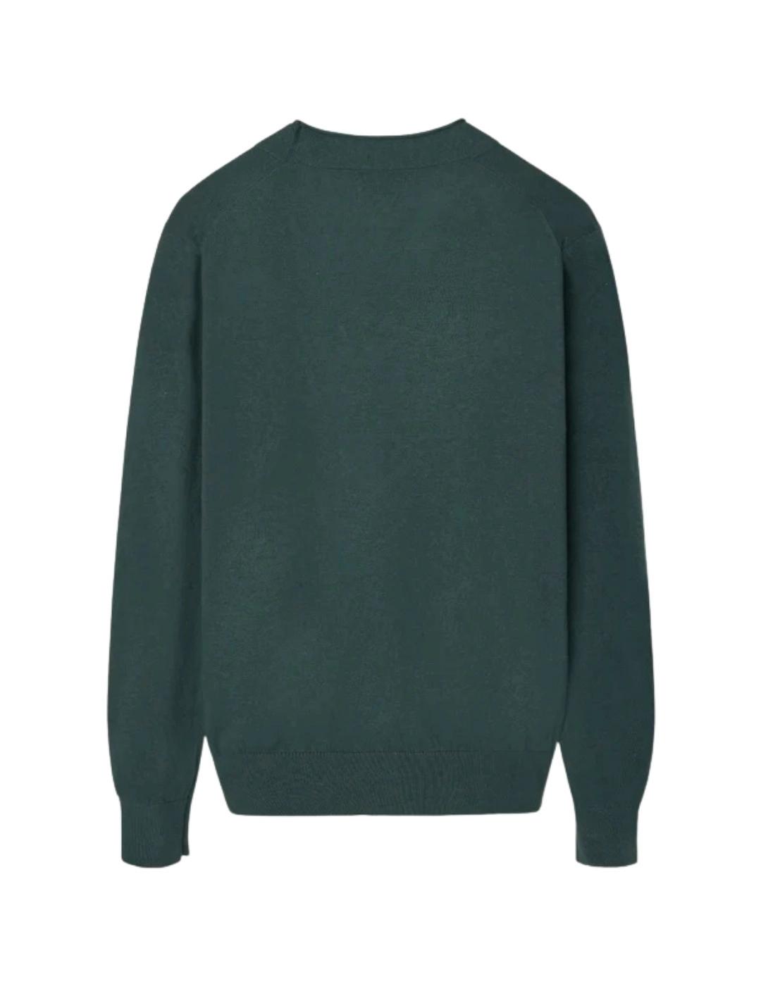 Silbon Cárdigan Classic Verde Oscuro