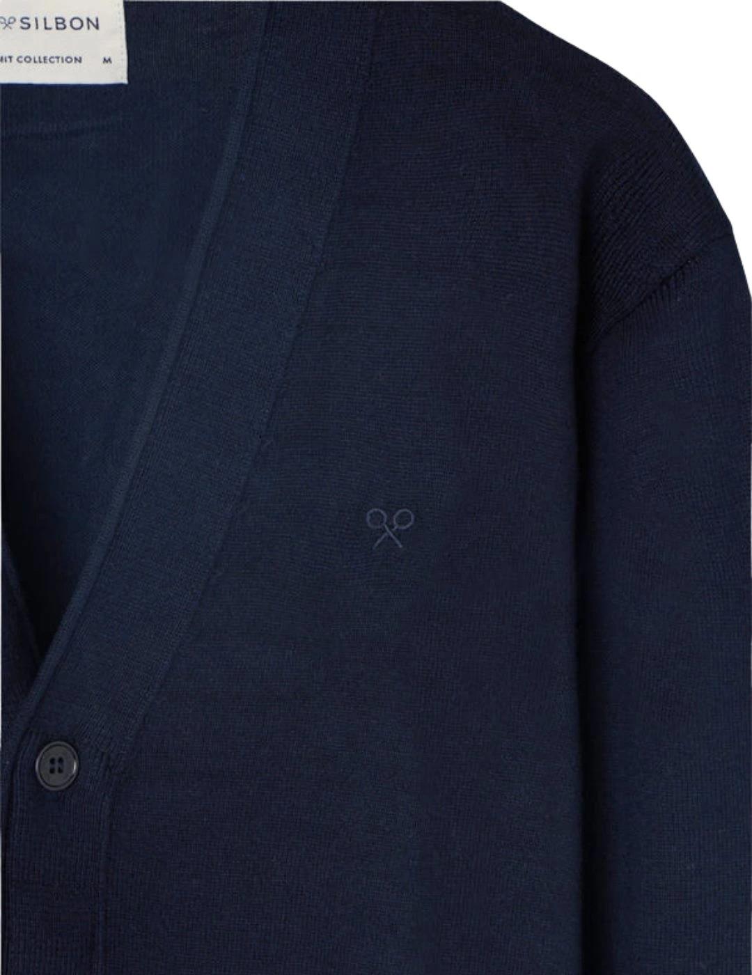 Silbon Cárdigan Classic Azul Marino