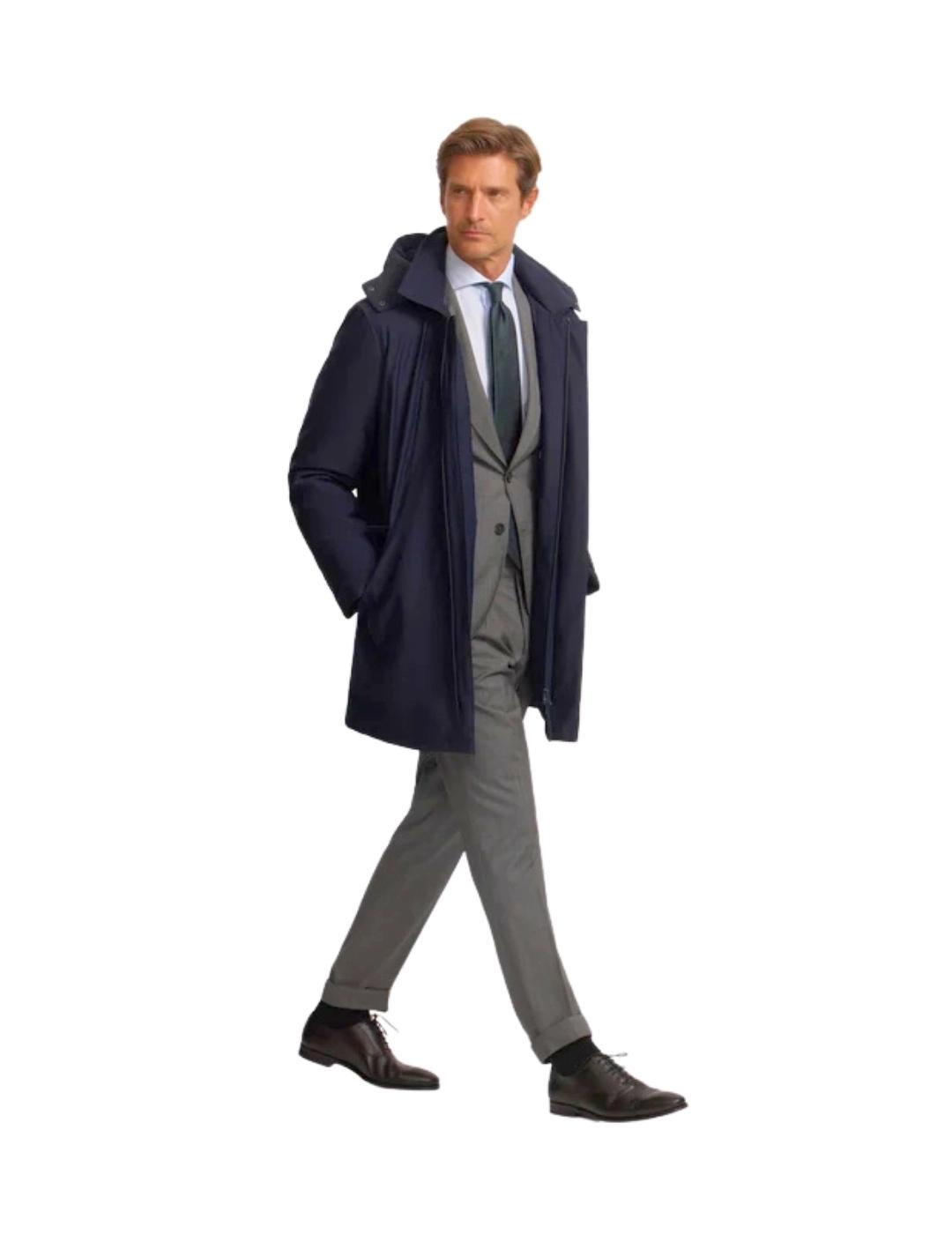 Silbon Parka Técnica Tailoring Azul Marino
