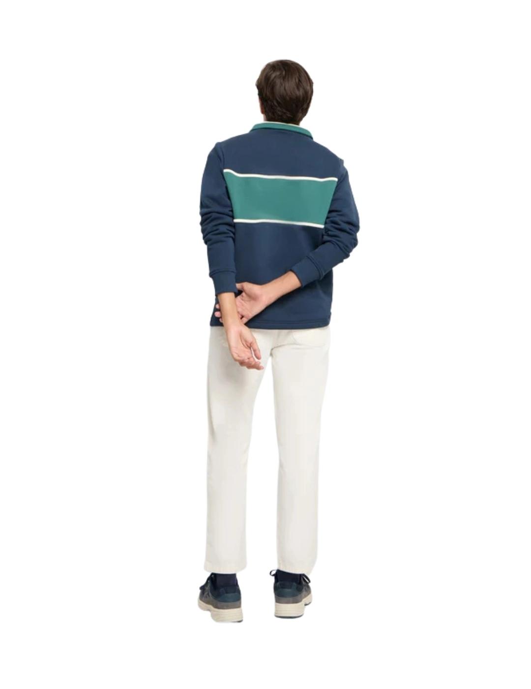 Silbon Sudadera Cuello Polo Silbon Sports Marino