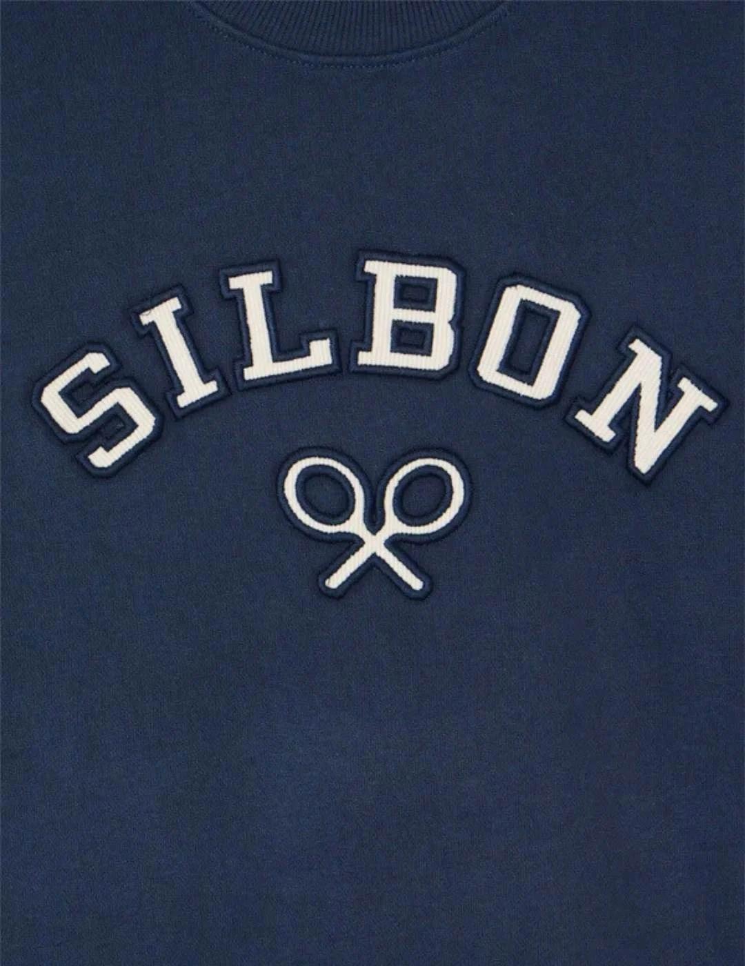 Silbon Sudadera Raqueta Media Pana Azul Marino