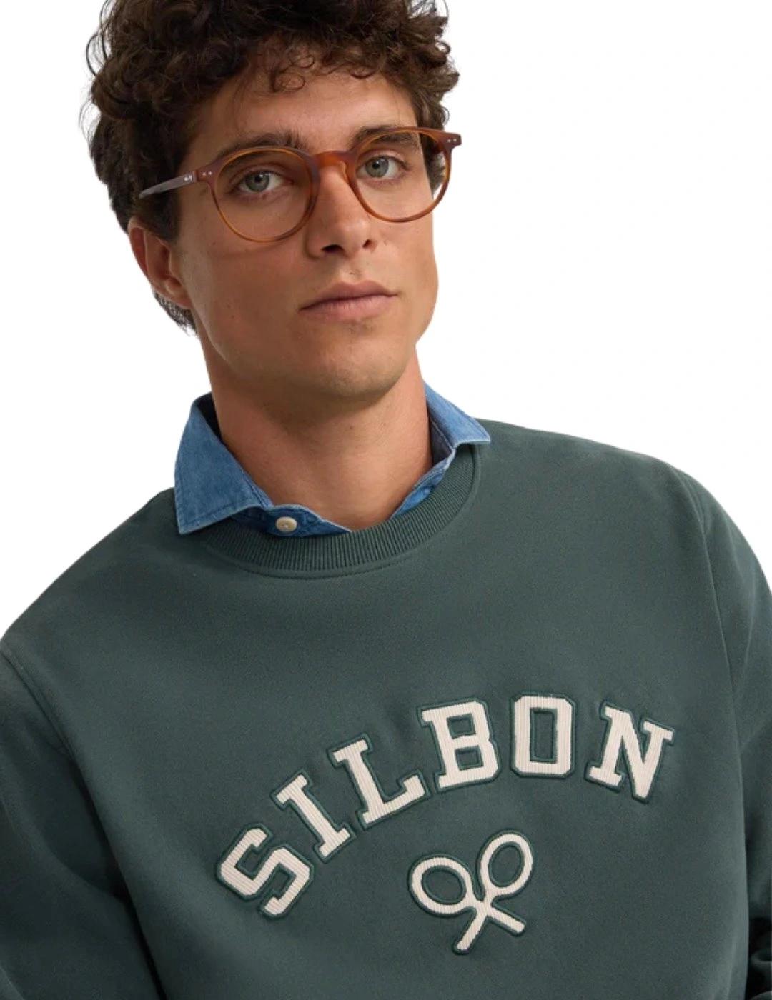 Silbon Sudadera Raqueta Media Pana Verde Oscuro