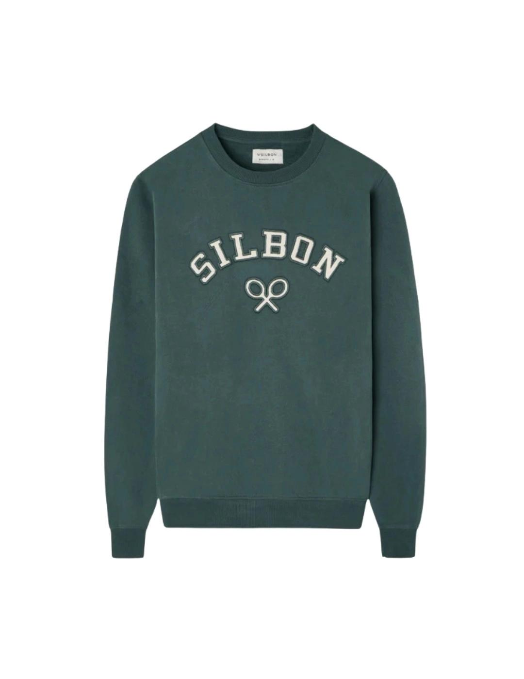 Silbon Sudadera Raqueta Media Pana Verde Oscuro