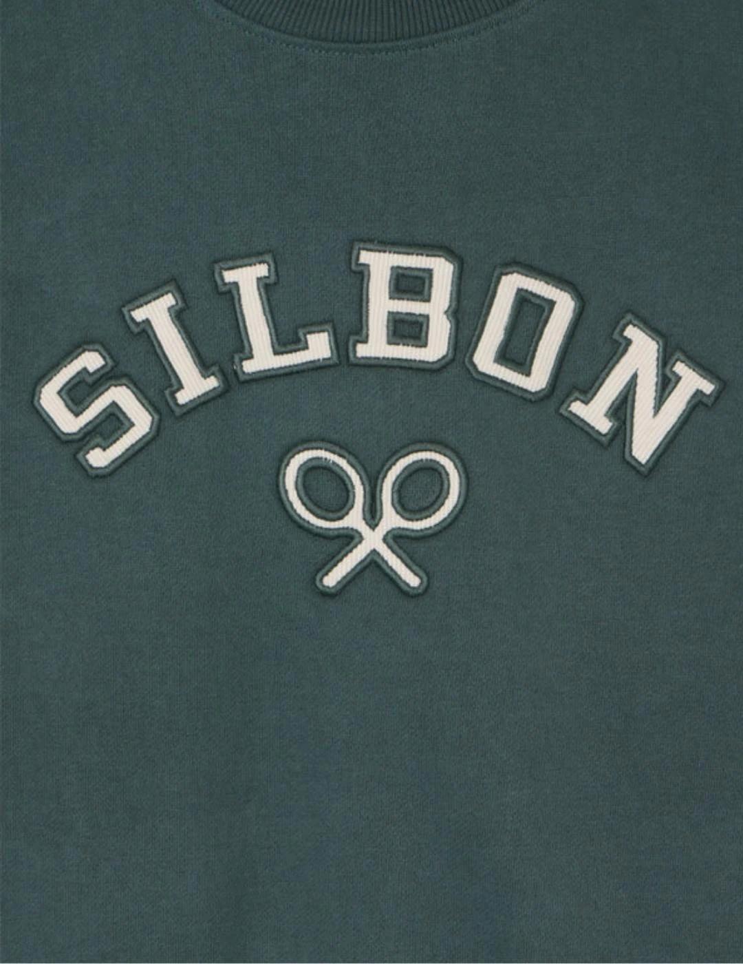 Silbon Sudadera Raqueta Media Pana Verde Oscuro