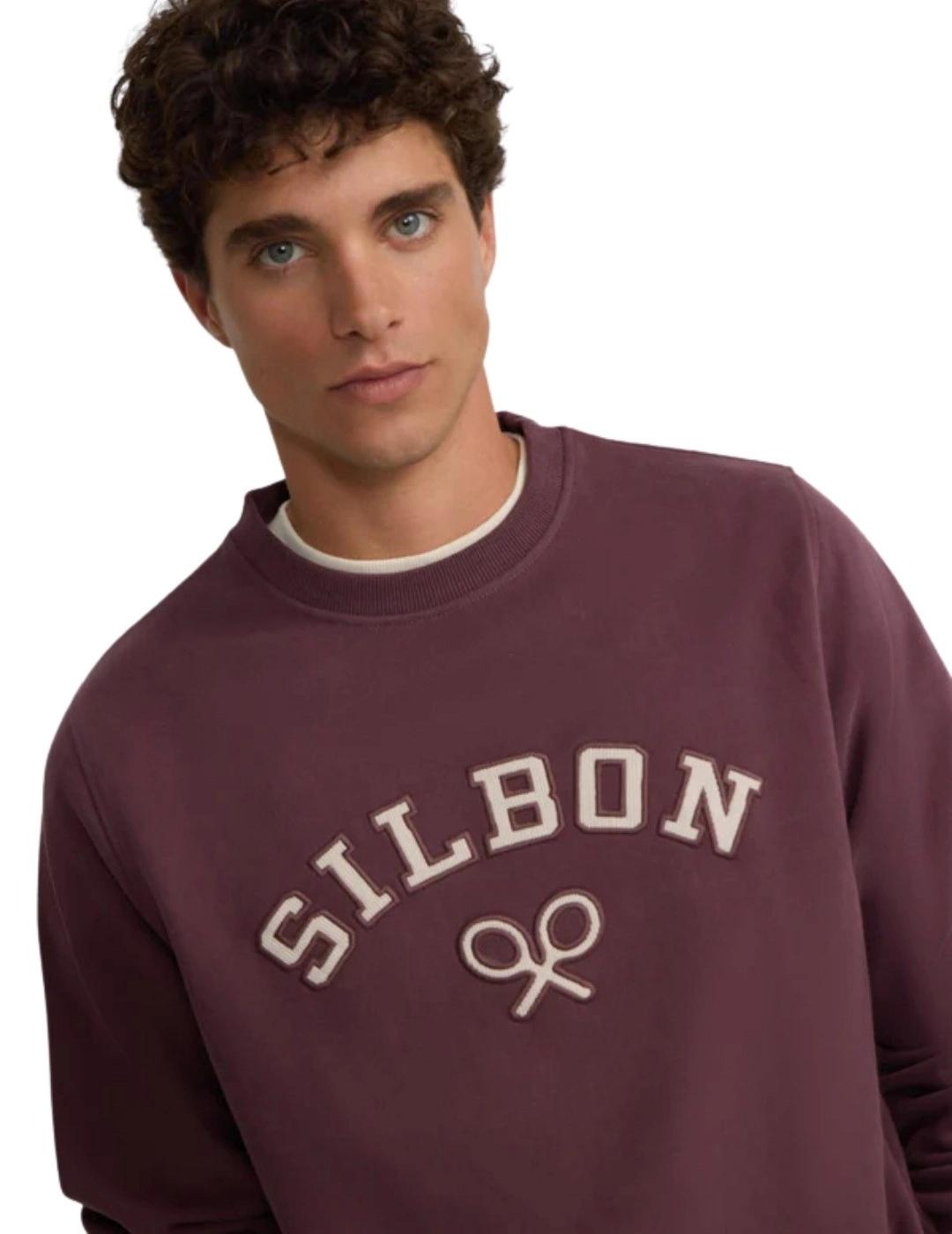 Silbon Sudadera Raqueta Media Pana Burdeos