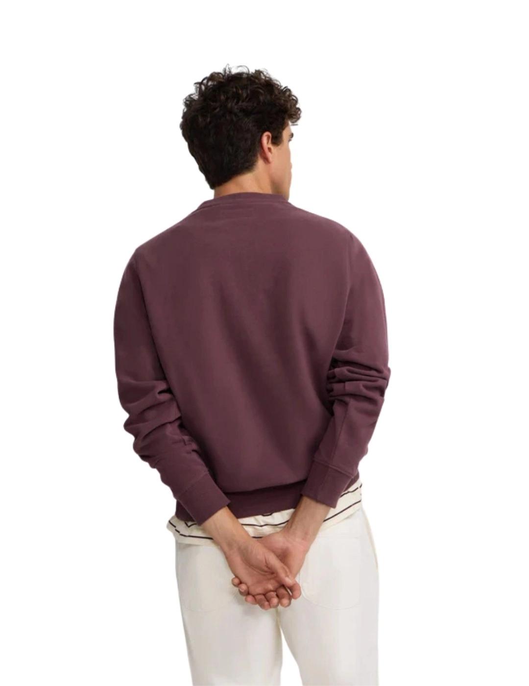 Silbon Sudadera Raqueta Media Pana Burdeos