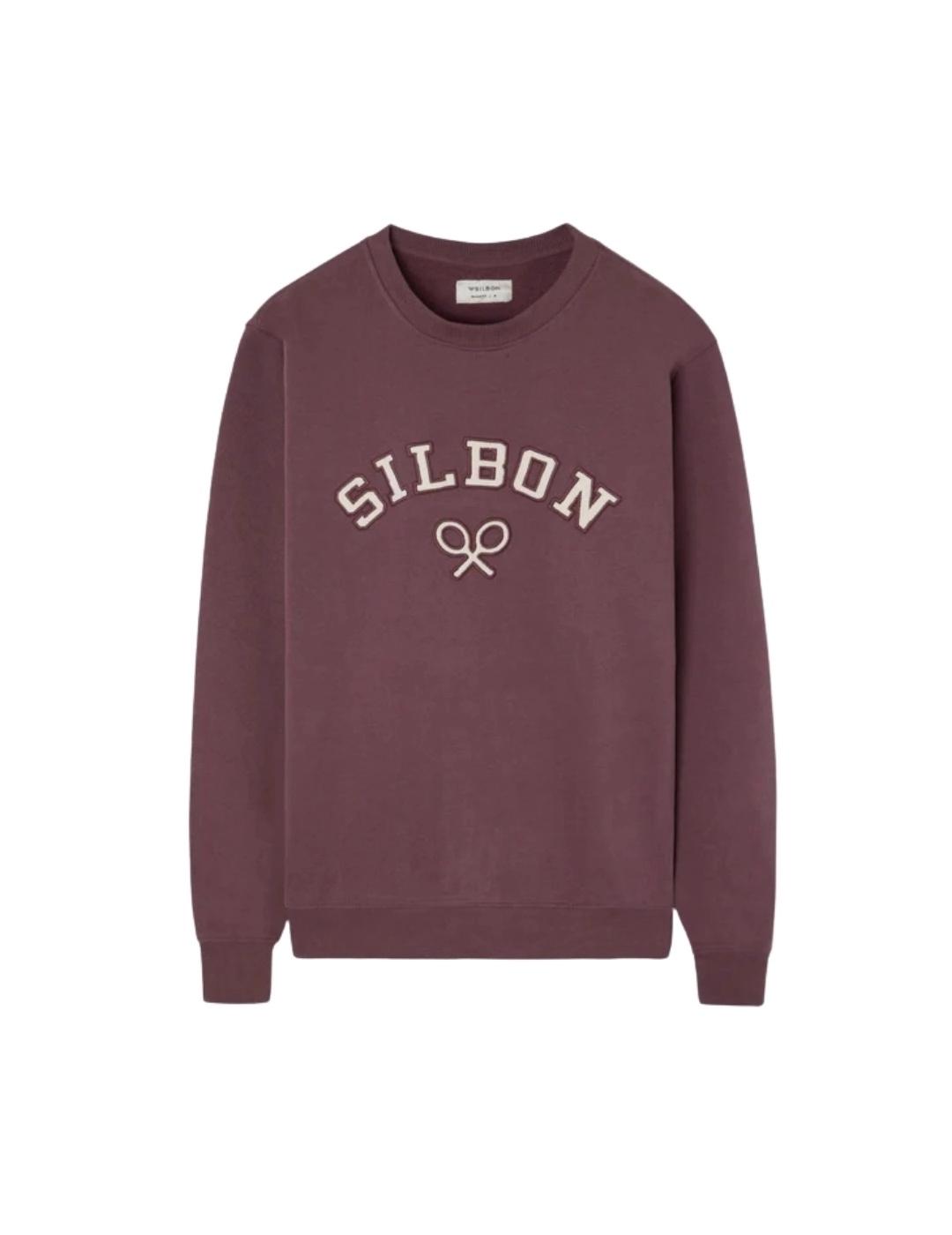 Silbon Sudadera Raqueta Media Pana Burdeos