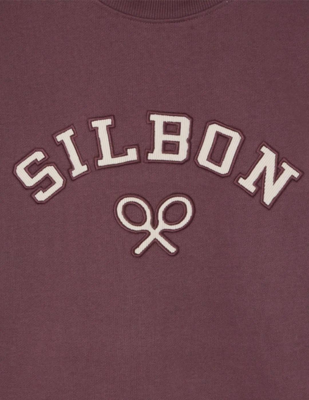Silbon Sudadera Raqueta Media Pana Burdeos