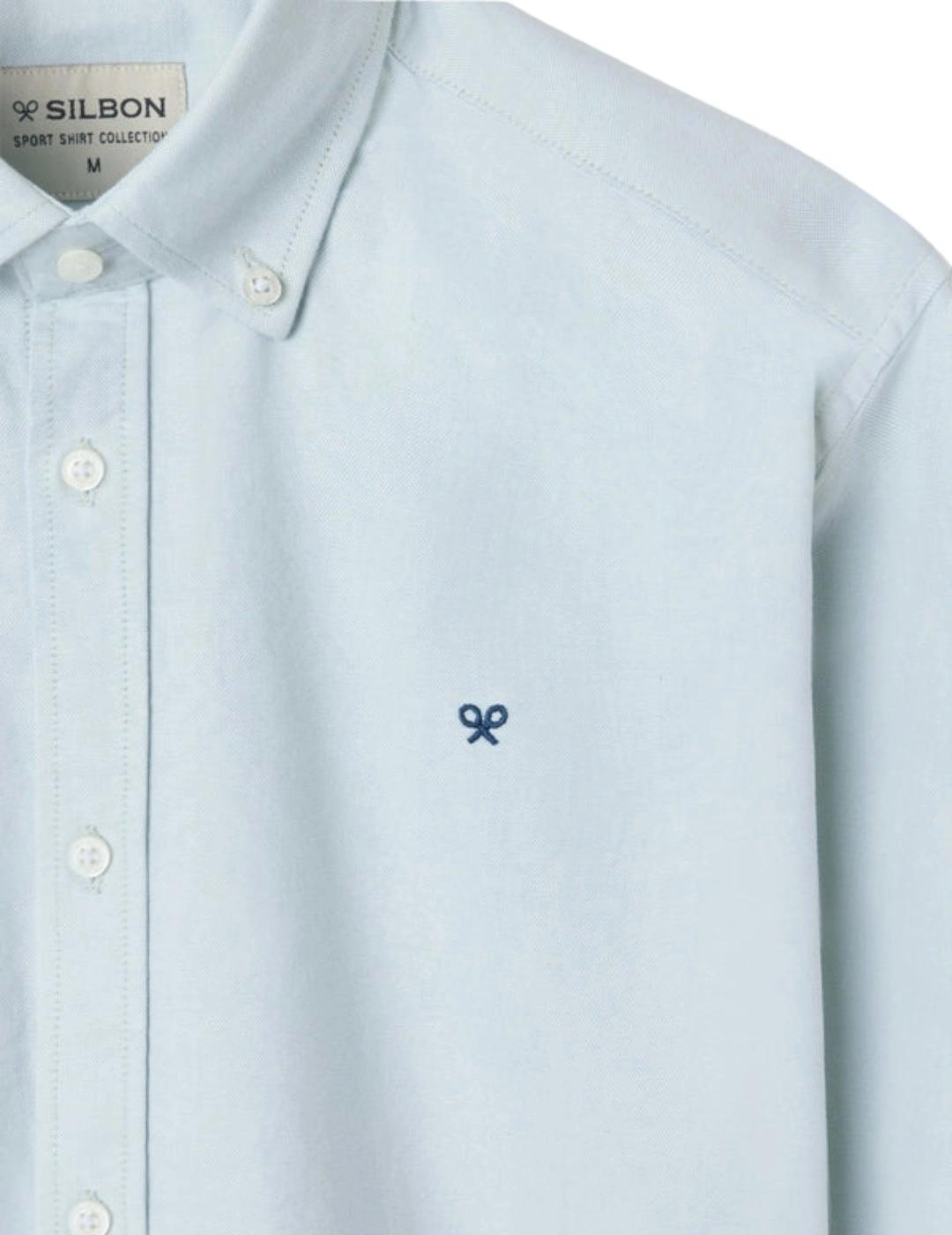 Silbon Camisa Sport Oxford Raqueta Verde