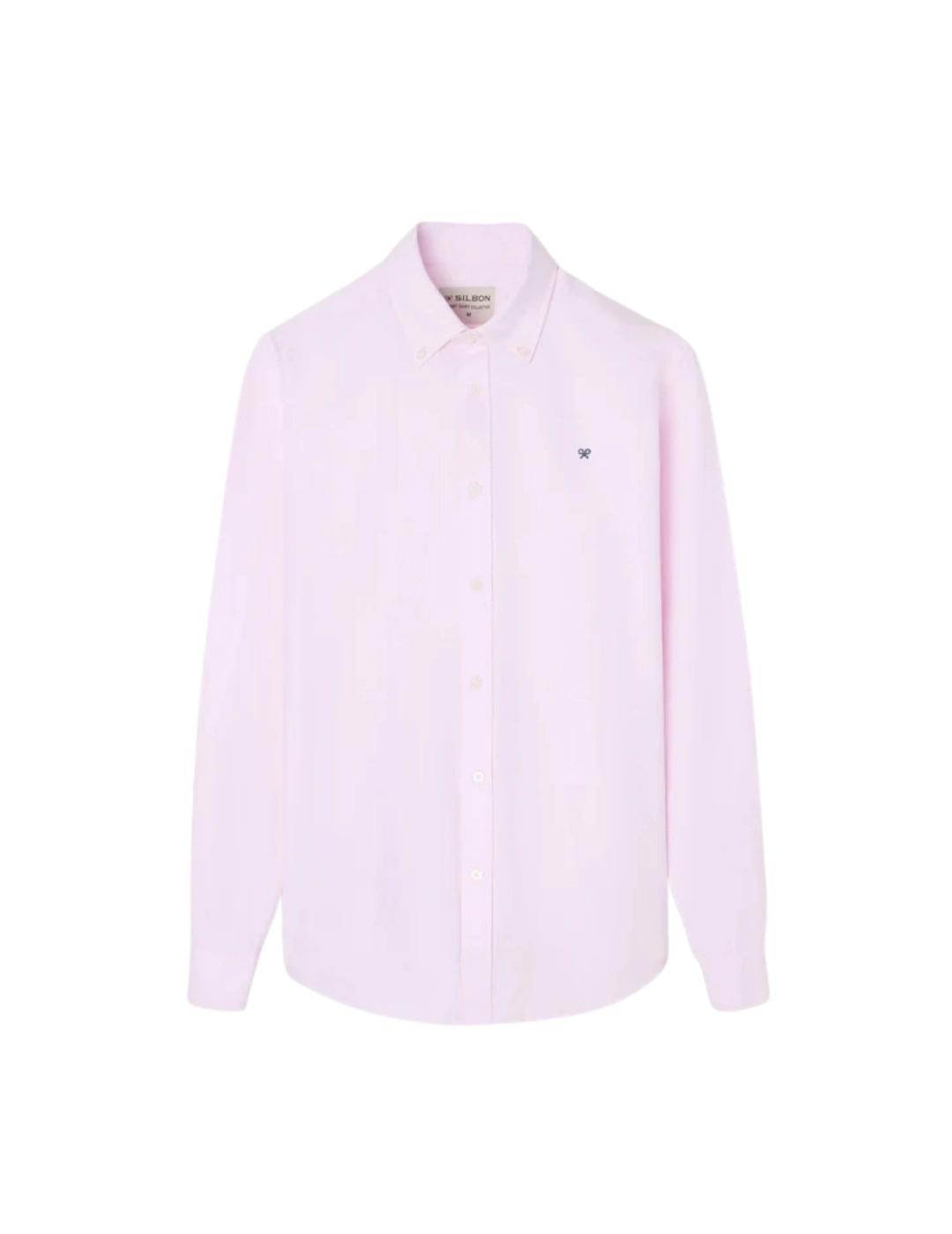 Silbon Camisa Sport Oxford Raqueta Rosa