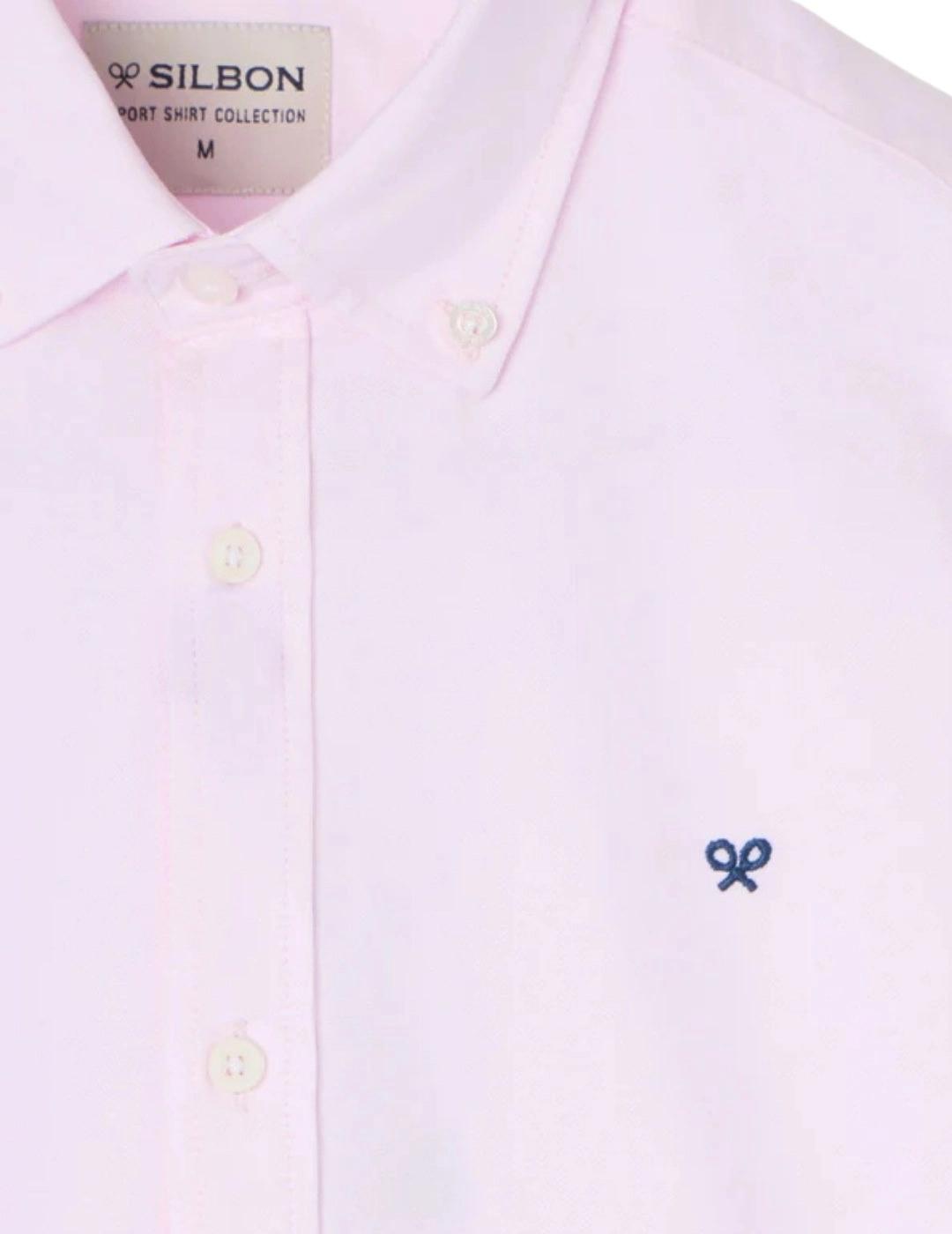 Silbon Camisa Sport Oxford Raqueta Rosa