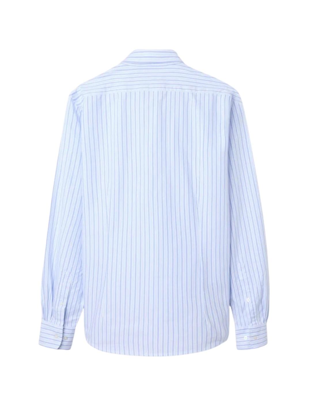 Silbon Camisa Sport Oxford Rayas Azul Navy