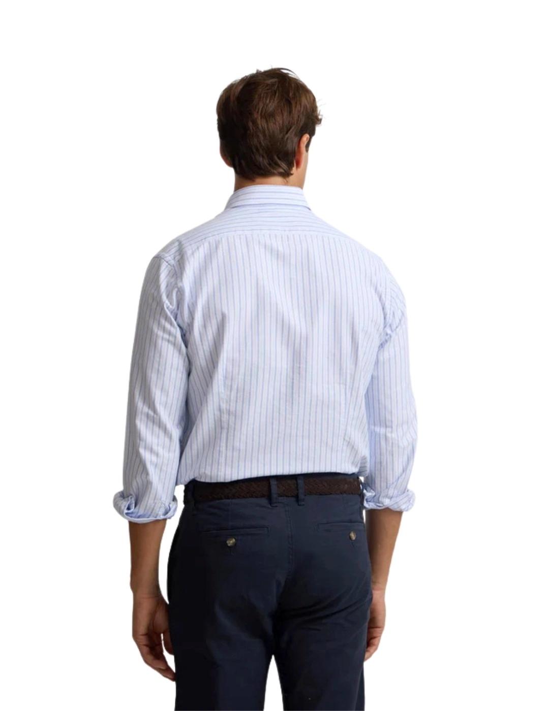 Silbon Camisa Sport Oxford Rayas Azul Navy