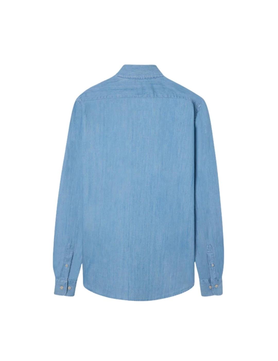 Silbon Camisa Sport Denim Regular Fit Azul Claro