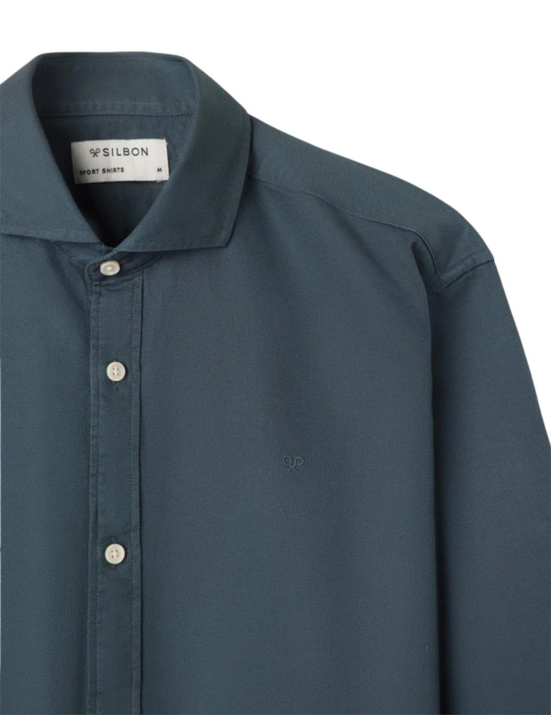 Silbon Camisa Sport Raqueta Estructura Navy