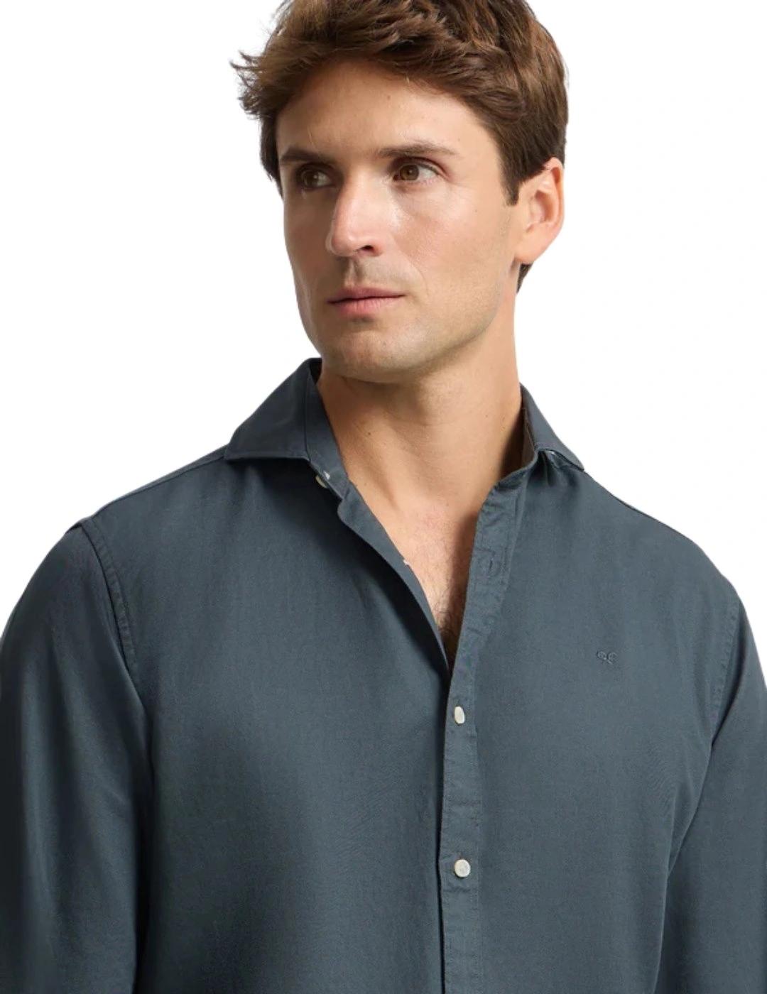 Silbon Camisa Sport Raqueta Estructura Navy
