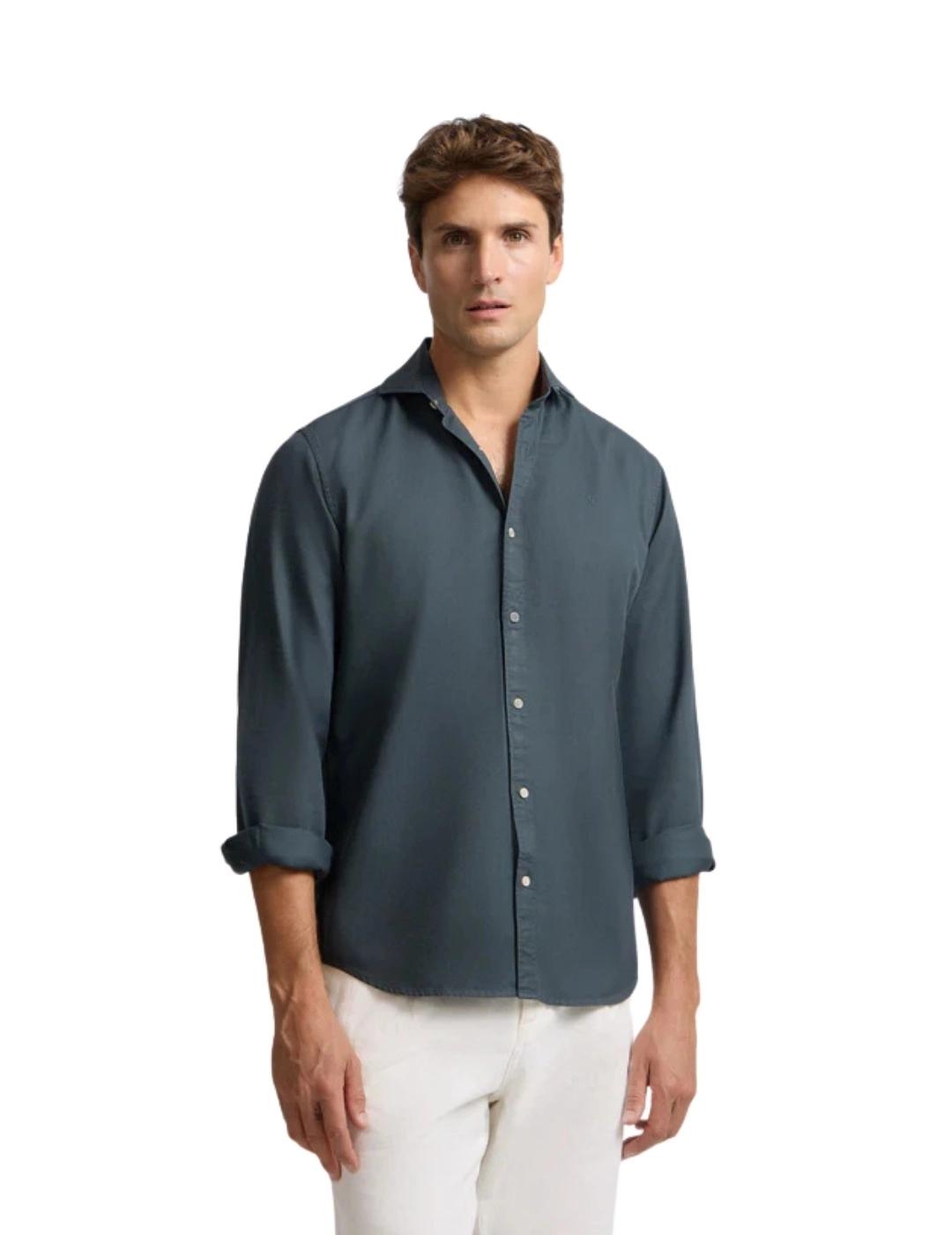 Silbon Camisa Sport Raqueta Estructura Navy