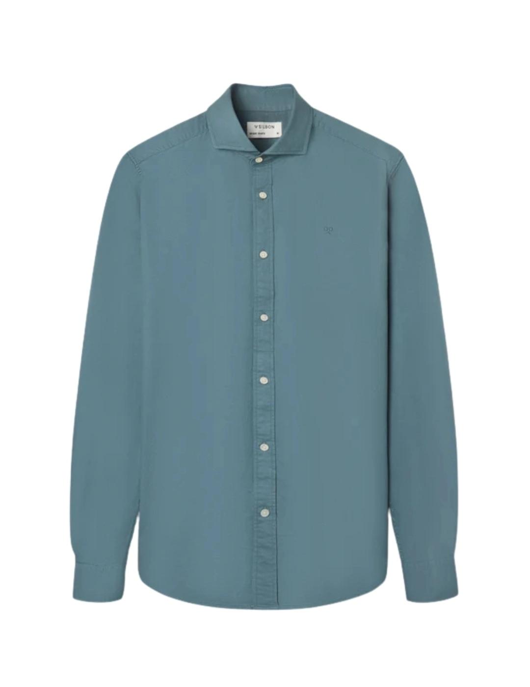 Silbon Camisa Sport Raqueta Estructura Petróleo