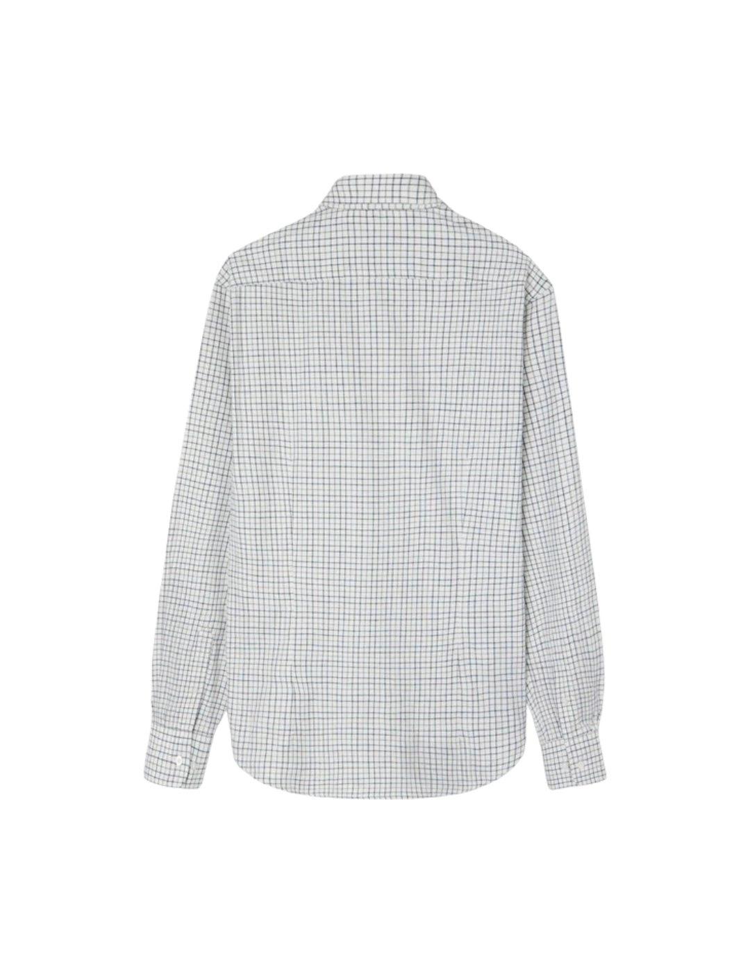Silbon Camisa Sport Cuadro Bicolor Marino Gris