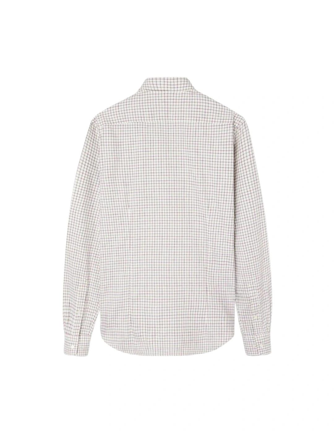 Silbon Camisa Sport Cuadro Bicolor Burdeos Verde