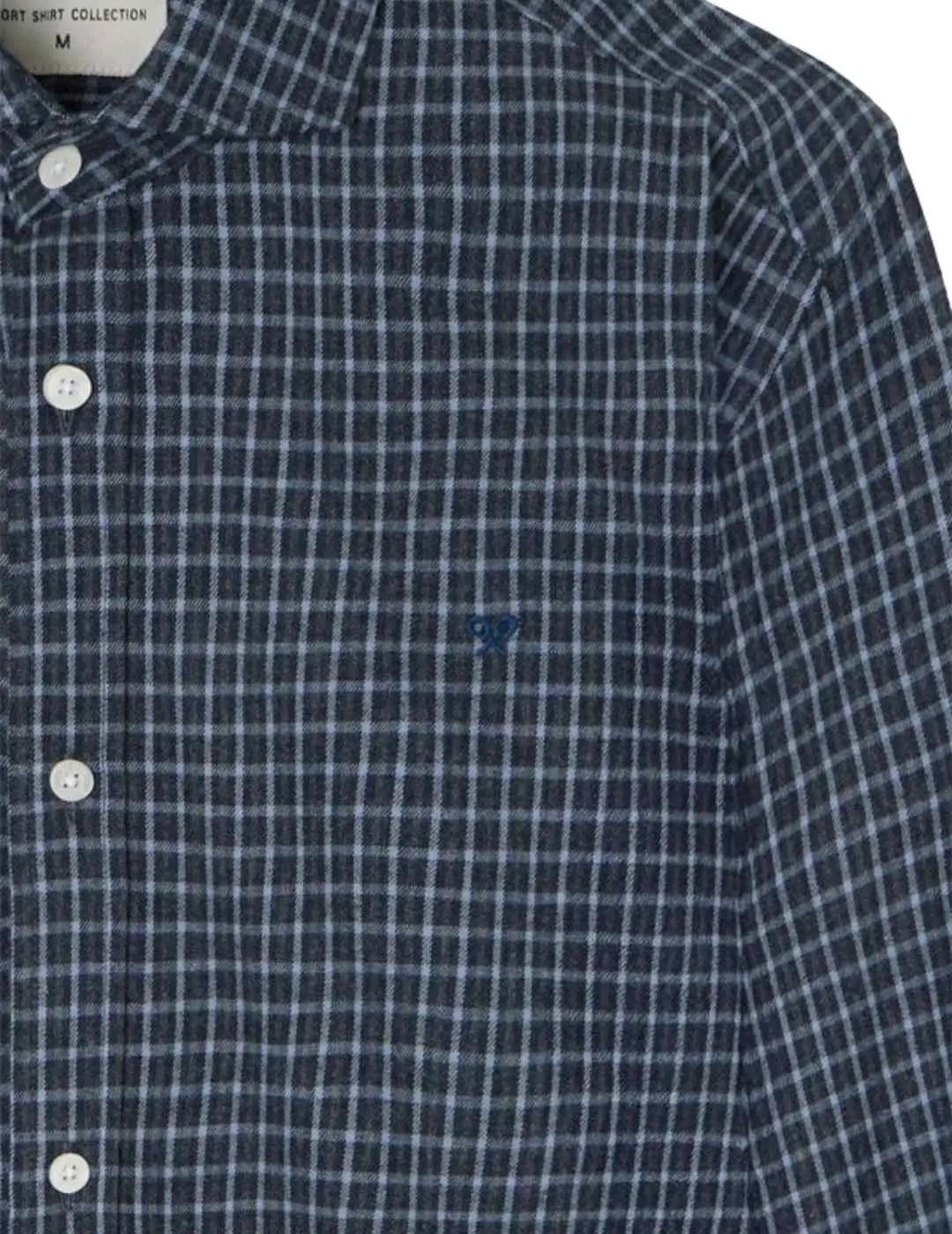 Silbon Camisa Sport Cuadro Dark Navy