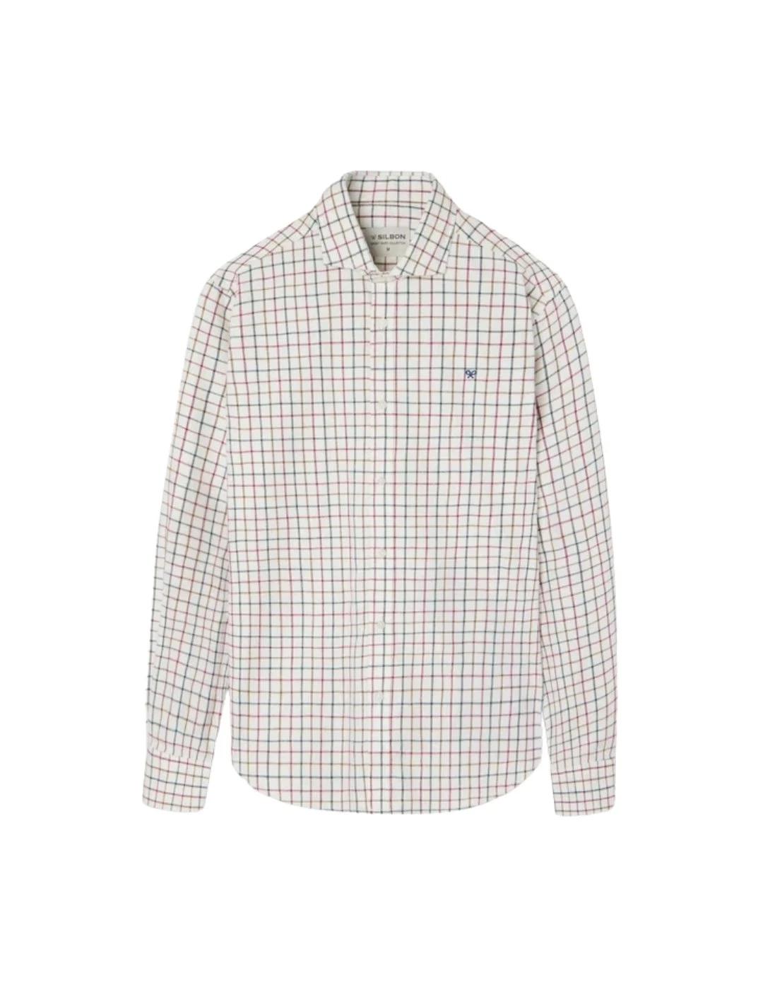 Silbon Camisa Sport Cuadro Grande Tricolor