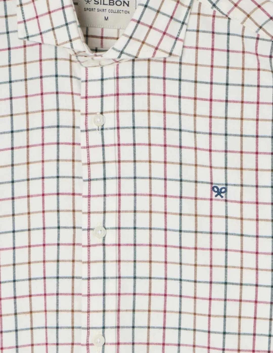 Silbon Camisa Sport Cuadro Grande Tricolor