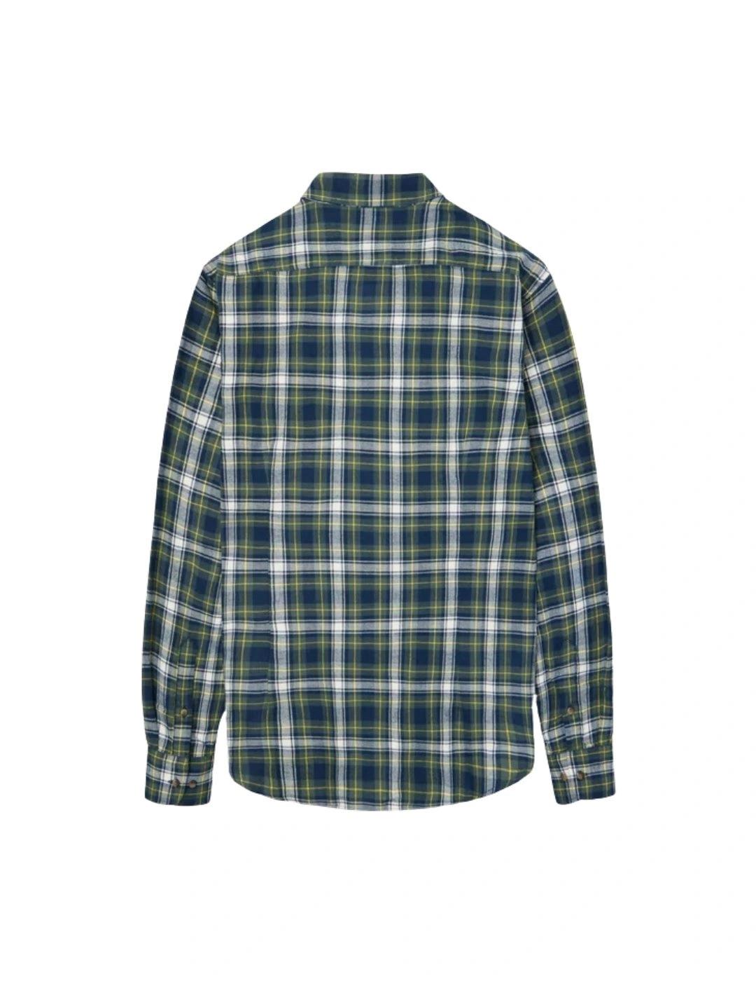Silbon Camisa Sport Cuadro Tartan Bicolor Azul Ver
