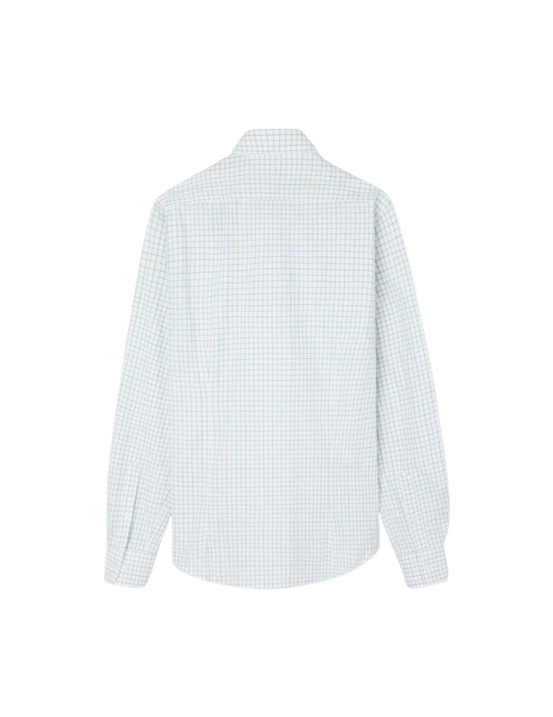 Silbon Camisa Sport Warm Cuadro Hunter Azul Verde